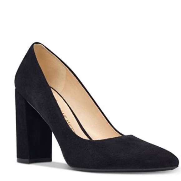 Nine West Shoes - Nine West Astoria Suede Block Heel Pumps